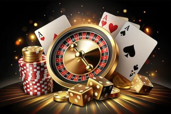 Dealer musang4d membuka wadah dadu Sic Bo menampilkan hasil pada kamera HD